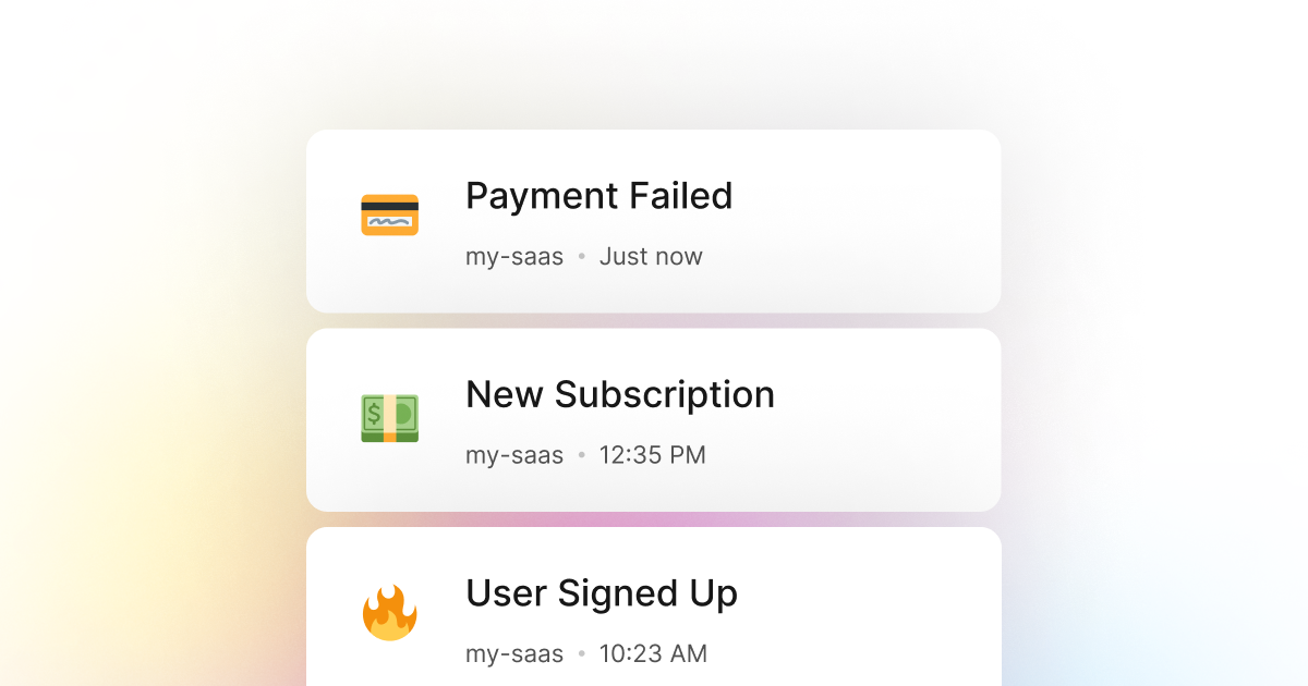 Monitor failed payments for your JavaScript application