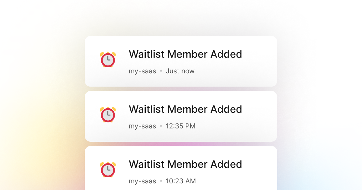 Track waitlist signup events via JavaScript